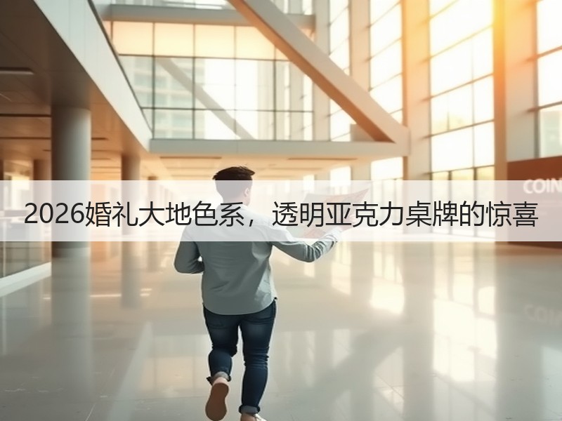 2026婚礼大地色系，透明亚克力桌牌的惊