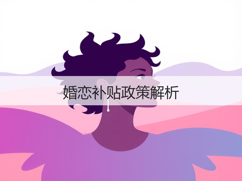 婚恋补贴政策解析