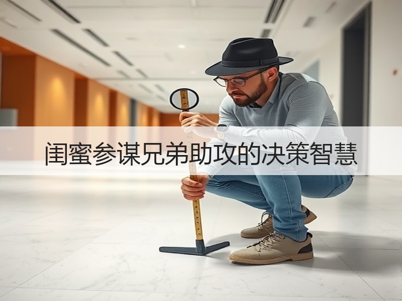 闺蜜参谋兄弟助攻的决策智慧