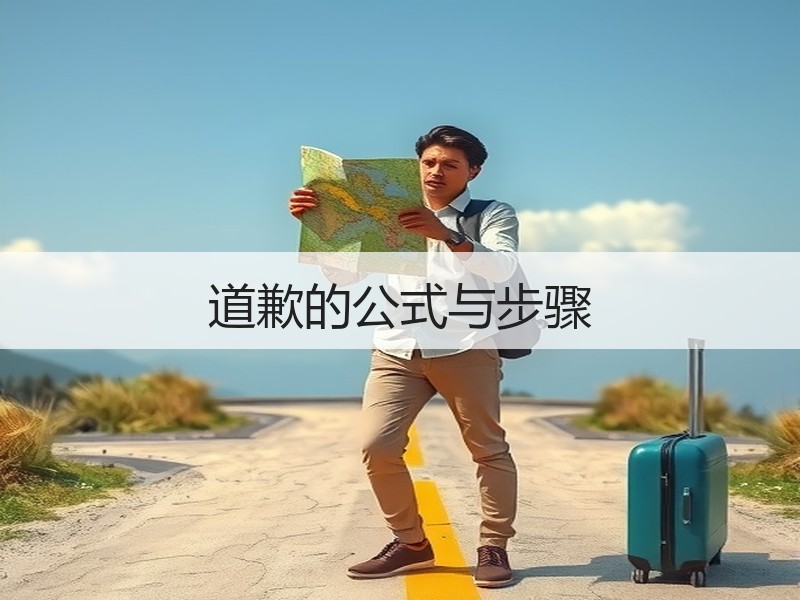 道歉的公式与步骤