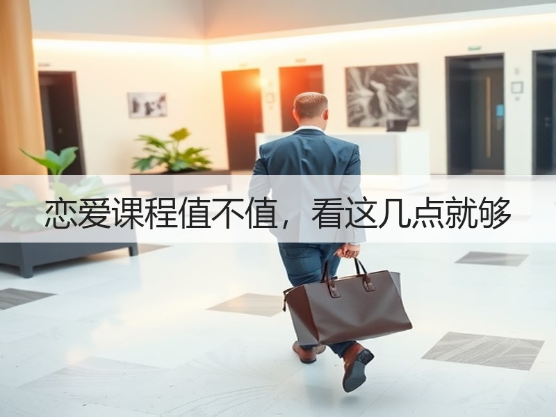 恋爱课程值不值，看这几点就够
