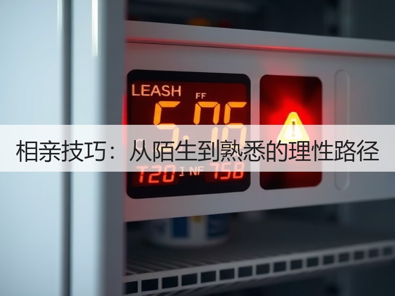 相亲技巧：从陌生到熟悉的理性路径