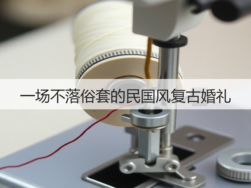 一场不落俗套的民国风复古婚礼