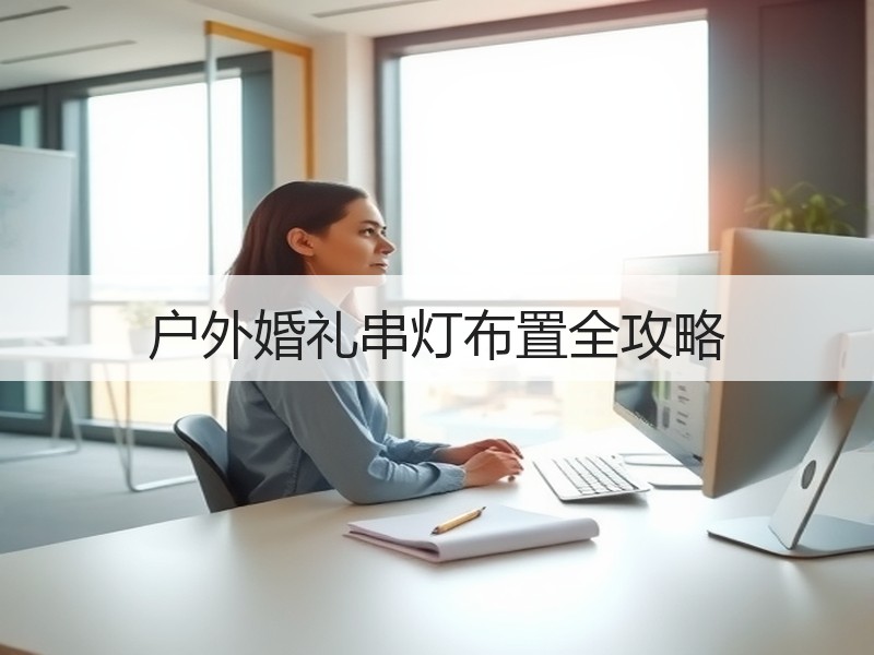 户外婚礼串灯布置全攻略