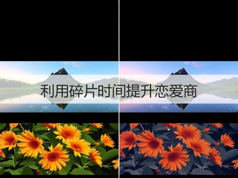 利用碎片时间提升恋爱商